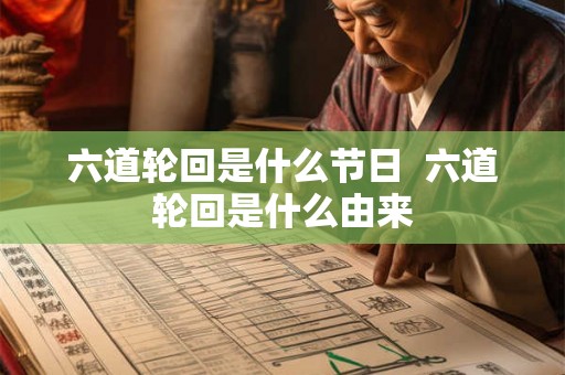 六道轮回是什么节日  六道轮回是什么由来