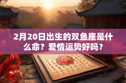 2月20日出生的双鱼座是什么命？爱情运势好吗？