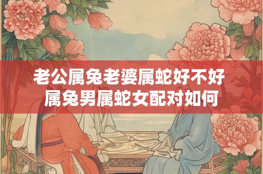 老公属兔老婆属蛇好不好 属兔男属蛇女配对如何