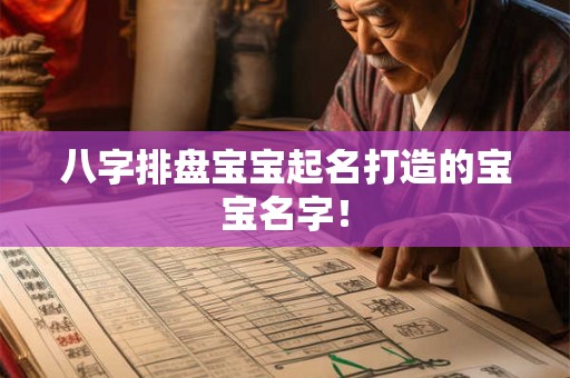 八字排盘宝宝起名打造的宝宝名字! 八字排盘宝宝起名打造的宝宝名字!