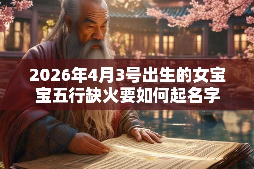 2026年4月3号出生的女宝宝五行缺火要如何起名字
