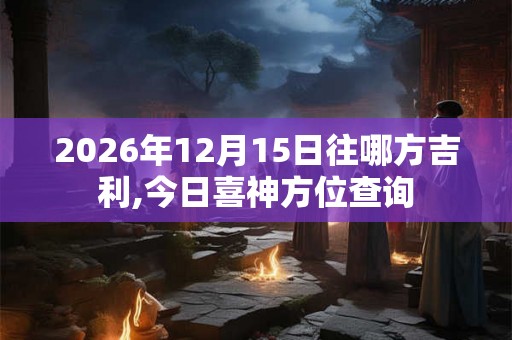 2026年12月15日往哪方吉利,今日喜神方位查询