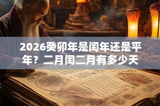 2026癸卯年是闰年还是平年？二月闰二月有多少天