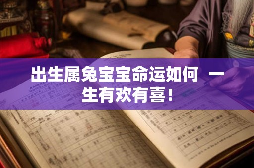 出生属兔宝宝命运如何  一生有欢有喜！