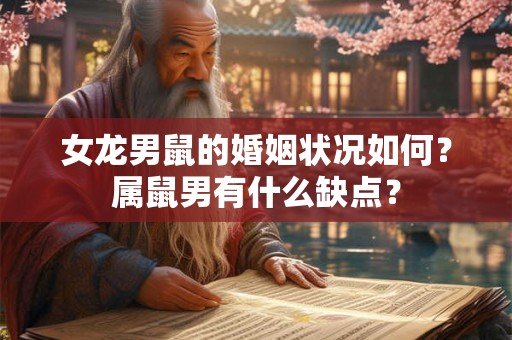 女龙男鼠的婚姻状况如何？属鼠男有什么缺点？