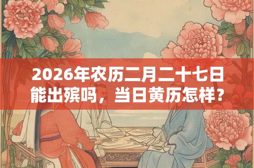 2026年农历二月二十七日能出殡吗，当日黄历怎样？