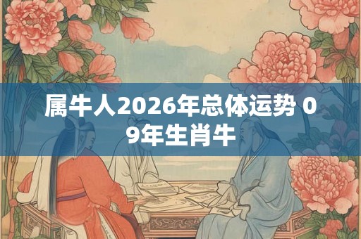 属牛人2026年总体运势 09年生肖牛 属牛人2026年总体运势 09年生肖牛