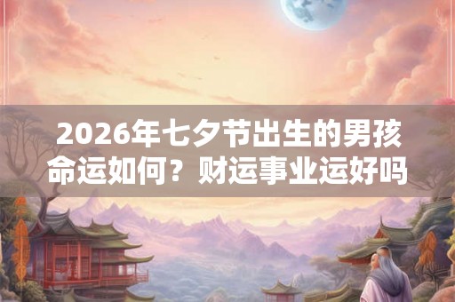 2026年七夕节出生的男孩命运如何?财运事业运好吗? 2026年七夕节出生的男孩命运如何?财运事业运好吗?