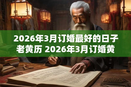 2026年3月订婚最好的日子老黄历 2026年3月订婚黄道吉日 2026年3月订婚最好的日子老黄历 2026年3月订婚黄道吉日