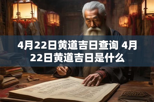 4月22日黄道吉日查询 4月22日黄道吉日是什么