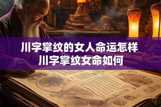 川字掌纹的女人命运怎样 川字掌纹女命如何