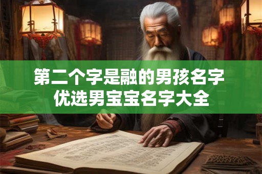 第二个字是融的男孩名字 优选男宝宝名字大全 第二个字是融的男孩名字 优选男宝宝名字大全