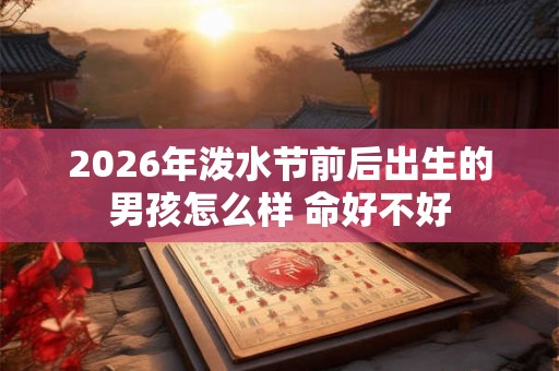 2026年泼水节前后出生的男孩怎么样 命好不好