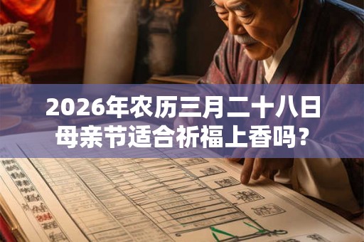2026年农历三月二十八日母亲节适合祈福上香吗？