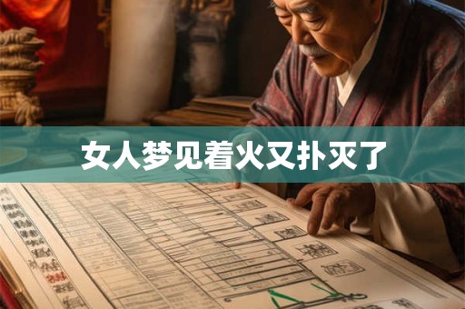 女人梦见着火又扑灭了