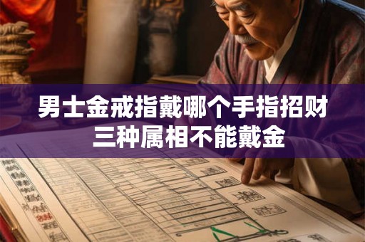 男士金戒指戴哪个手指招财  三种属相不能戴金