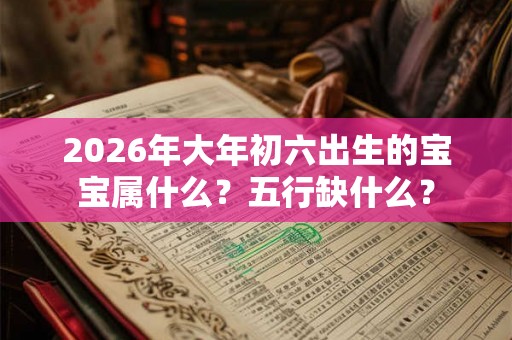 2026年大年初六出生的宝宝属什么？五行缺什么？