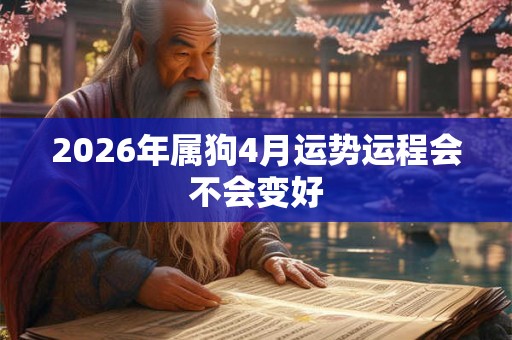 2026年属狗4月运势运程会不会变好