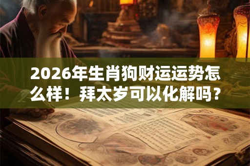 2026年生肖狗财运运势怎么样！拜太岁可以化解吗？