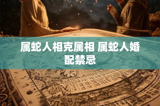 属蛇人相克属相 属蛇人婚配禁忌 属蛇人相克属相 属蛇人婚配禁忌