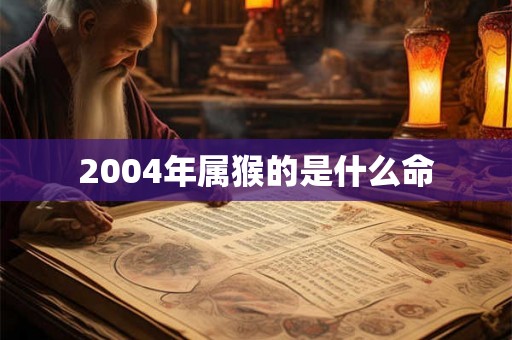 2004年属猴的是什么命