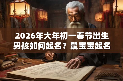 2026年大年初一春节出生男孩如何起名？鼠宝宝起名宜用字？