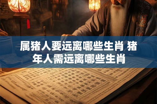 属猪人要远离哪些生肖 猪年人需远离哪些生肖