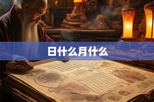 日什么月什么