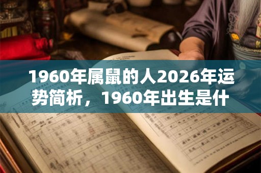 1960年属鼠的人2026年运势简析，1960年出生是什么命？