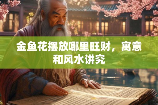 金鱼花摆放哪里旺财，寓意和风水讲究