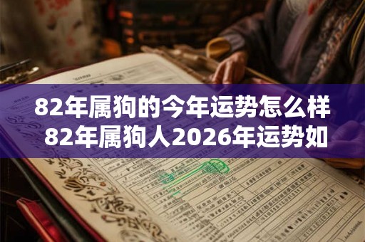 82年属狗的今年运势怎么样 82年属狗人2026年运势如何