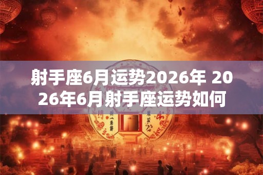 射手座6月运势2026年 2026年6月射手座运势如何