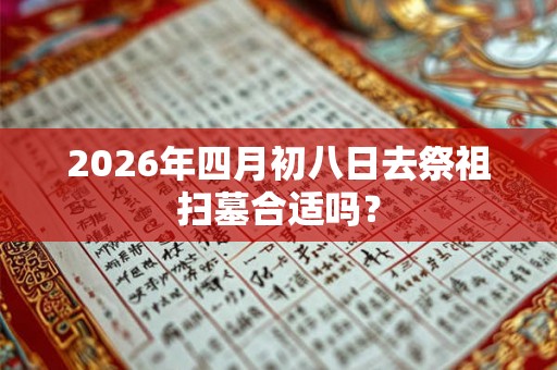 2026年四月初八日去祭祖扫墓合适吗？