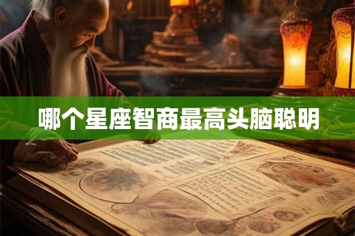 哪个星座智商最高头脑聪明