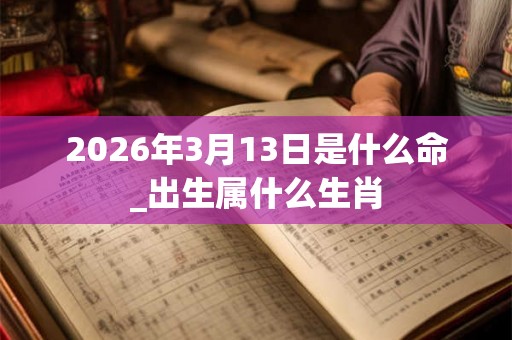 2026年3月13日是什么命_出生属什么生肖 2026年3月13日是什么命_出生属什么生肖