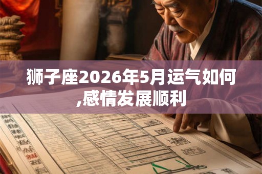 狮子座2026年5月运气如何,感情发展顺利