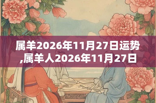 属羊2026年11月27日运势,属羊人2026年11月27日财运,生肖羊2026年11月27日运势