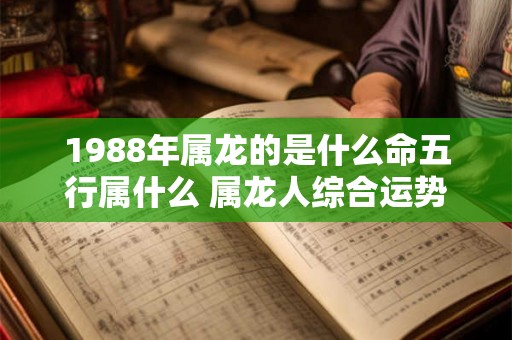 1988年属龙的是什么命五行属什么 属龙人综合运势如何 1988年属龙的是什么命五行属什么 属龙人综合运势如何