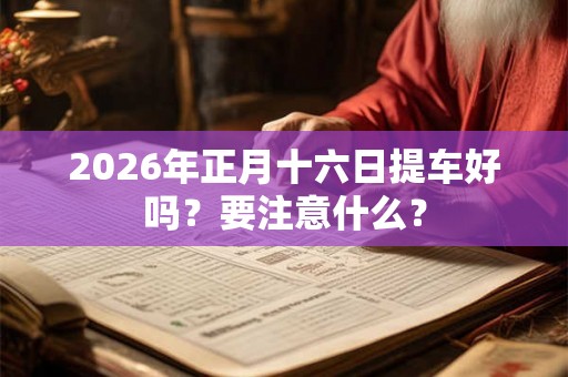 2026年正月十六日提车好吗？要注意什么？