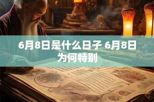 6月8日是什么日子 6月8日为何特别