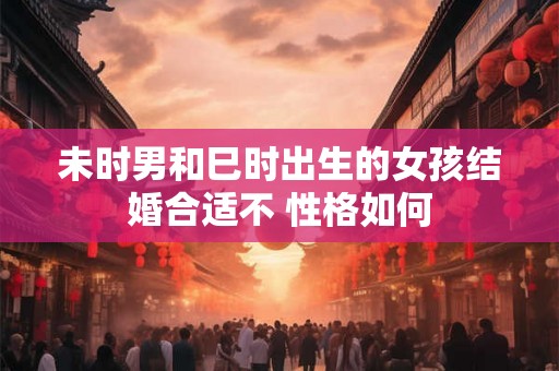 未时男和巳时出生的女孩结婚合适不 性格如何