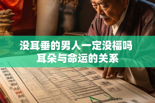 没耳垂的男人一定没福吗 耳朵与命运的关系