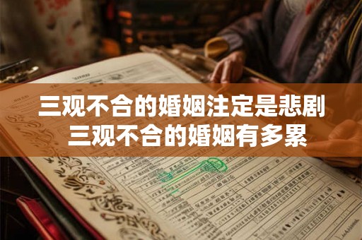 三观不合的婚姻注定是悲剧  三观不合的婚姻有多累