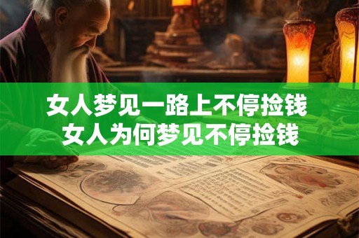 女人梦见一路上不停捡钱 女人为何梦见不停捡钱