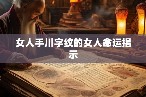 女人手川字纹的女人命运揭示