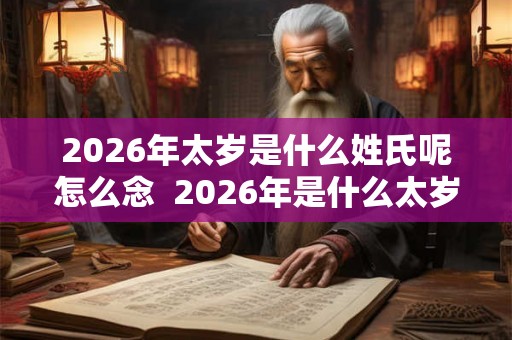 2026年太岁是什么姓氏呢怎么念  2026年是什么太岁