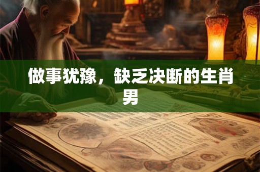做事犹豫，缺乏决断的生肖男