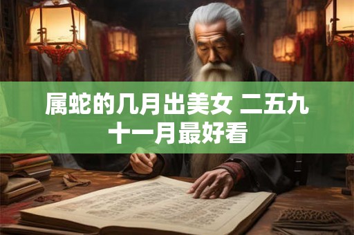 属蛇的几月出美女 二五九十一月最好看