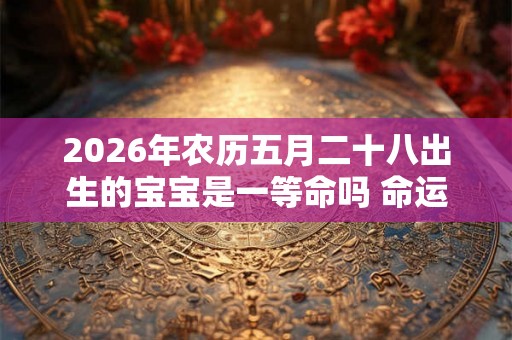 2026年农历五月二十八出生的宝宝是一等命吗 命运如何