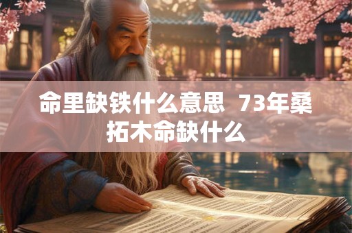 命里缺铁什么意思  73年桑拓木命缺什么